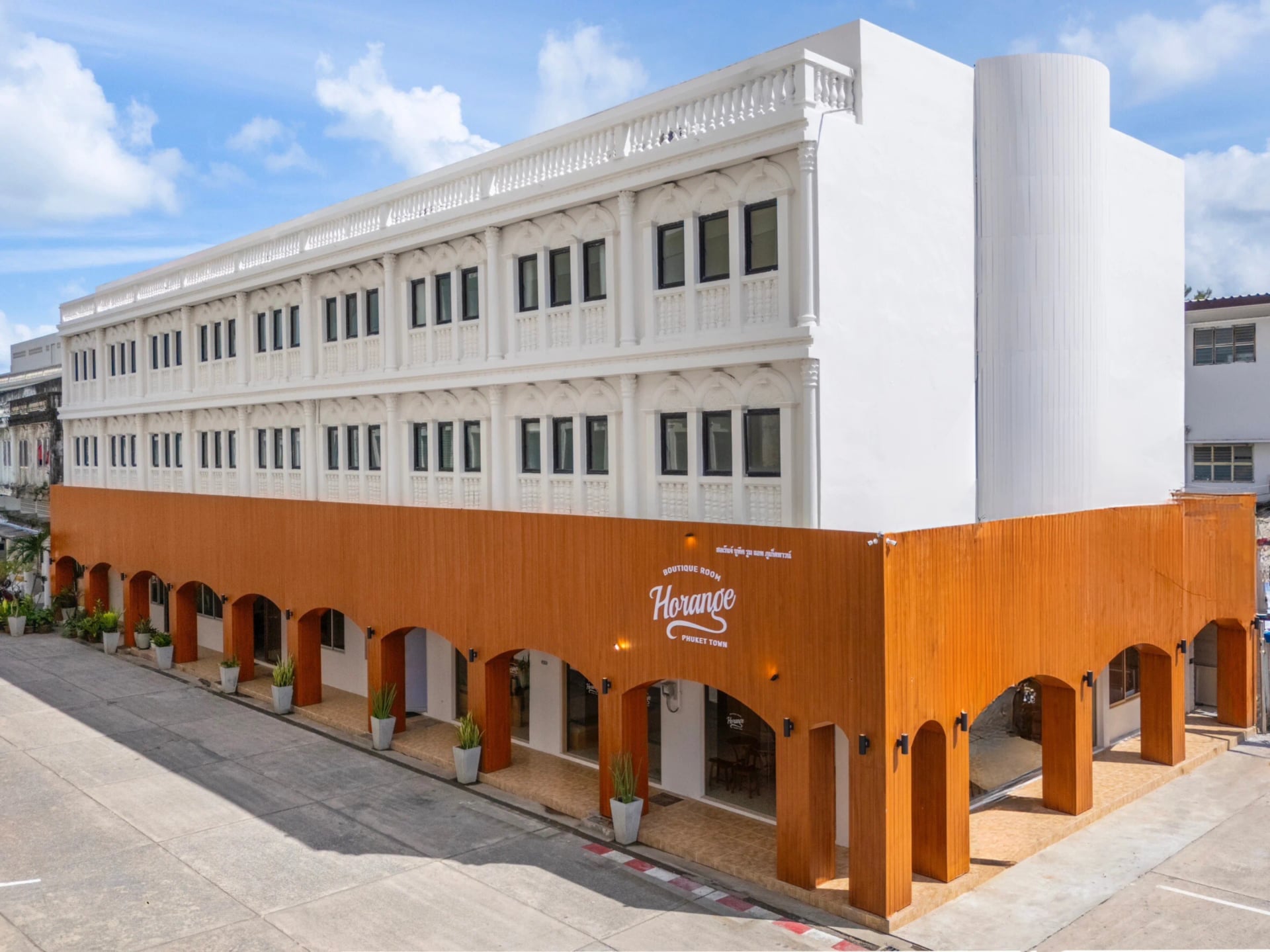 Exterior of Horange Phuket Town boutique hotel